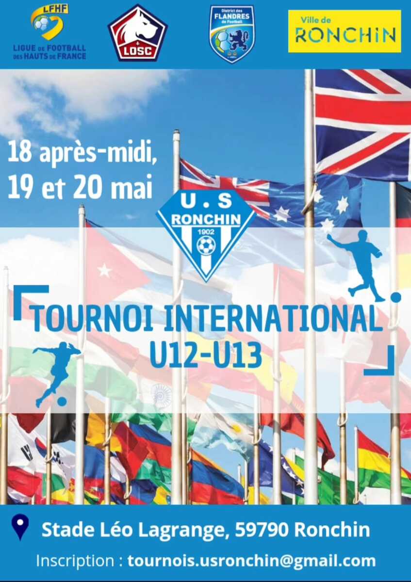 🔵TOURNOI INTERNATIONAL U12-U13 ⚪