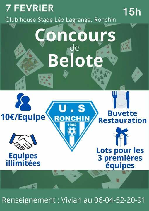 Concours de Belote du 7 Février