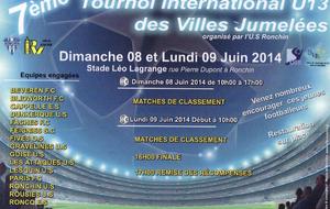 TOURNOI INTERNATIONAL des Villes Jumelées  U 13