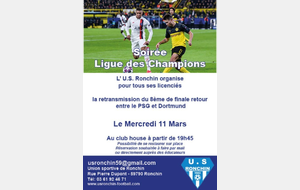 Soirée ligue des champions