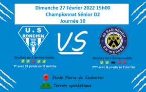 Présentation Match Séniors A