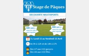 Stage de Pâques
