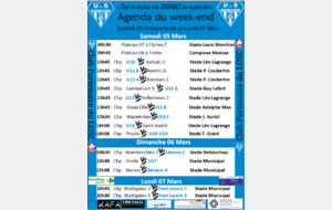Agenda du 05 06 et 07 mars