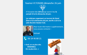 TOURNOI VETERANS 26 JUIN