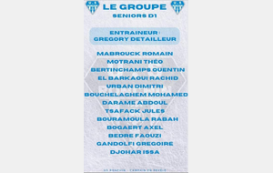 GROUPE SENIOR D1
