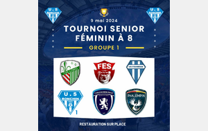 🔵TOURNOI SENIOR FÉMININ À 8⚪