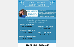 Portes Ouvertes Section Féminine 