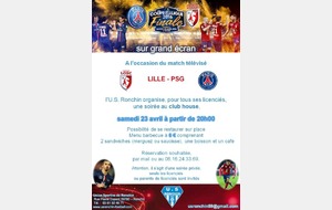 Soirée finale de la coupe de la ligue le 23 avril 2016