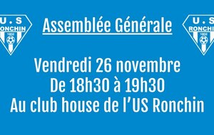Assemblée générale vendredi 26 novembre