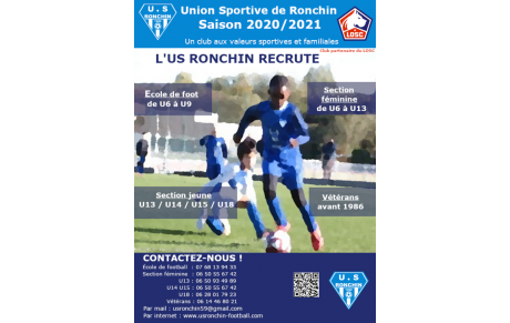 L'US Ronchin recrute !