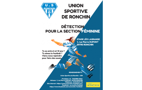 Détection pour la section féminine