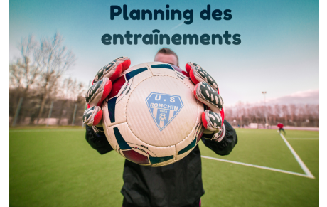 Reprise des entraînements : planning