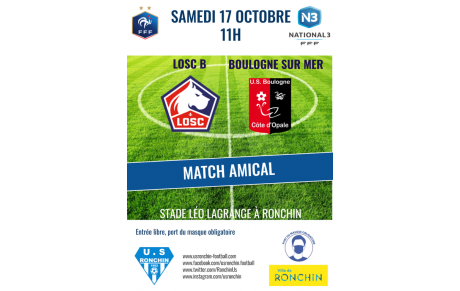Match amical N3 : LOSC B - Boulogne sur Mer