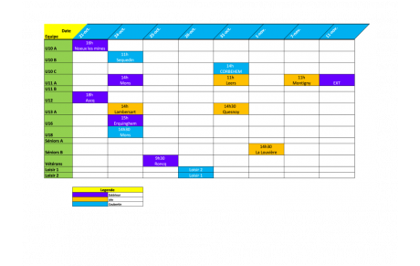 Matchs amicaux - Du 21 octobre au 11 novembre