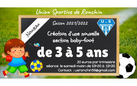 Inscription baby-foot (3 à 5 ans) 