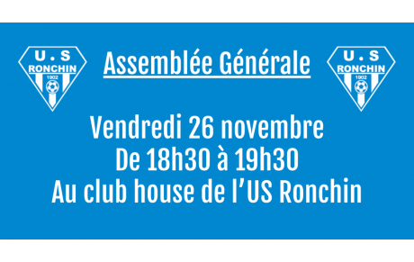 Assemblée générale vendredi 26 novembre