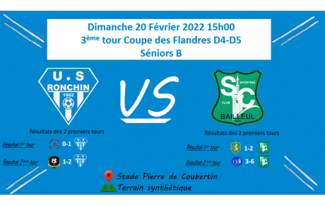 Présentation Match Séniors B