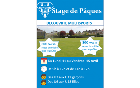 Stage de Pâques