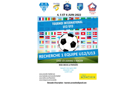 RECHERCHE 1 EQUIPE U12/U13 