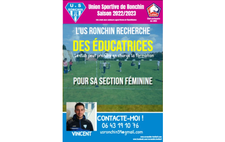 RECRUTEMENT ÉDUCATRICES