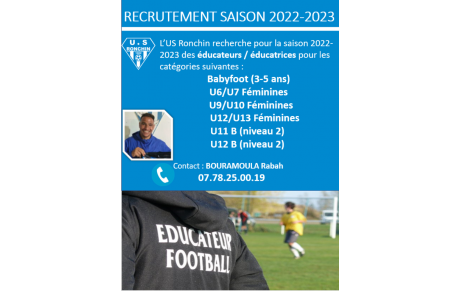 RECRUTEMENT EDUCATEURS ET EDUCATRICES
