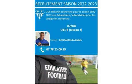 RECRUTEMENT EDUCATEURS