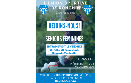 RECRUTEMENT SENIORS FEMININES