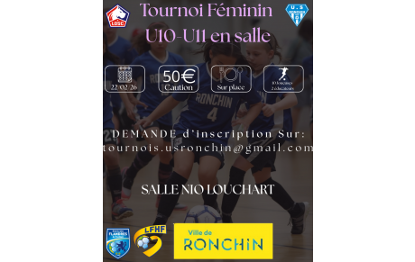 Tournoi U10-U11 féminin en salle 22 Février 2026